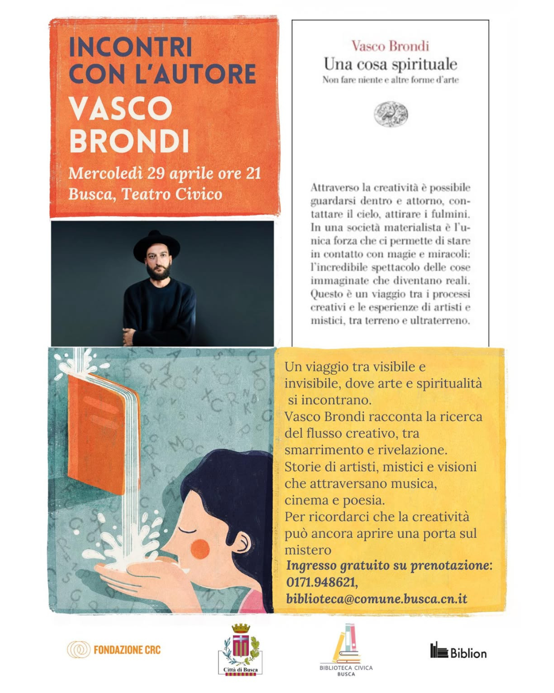 Vasco Brondi ospite a Incontri con l’Autore