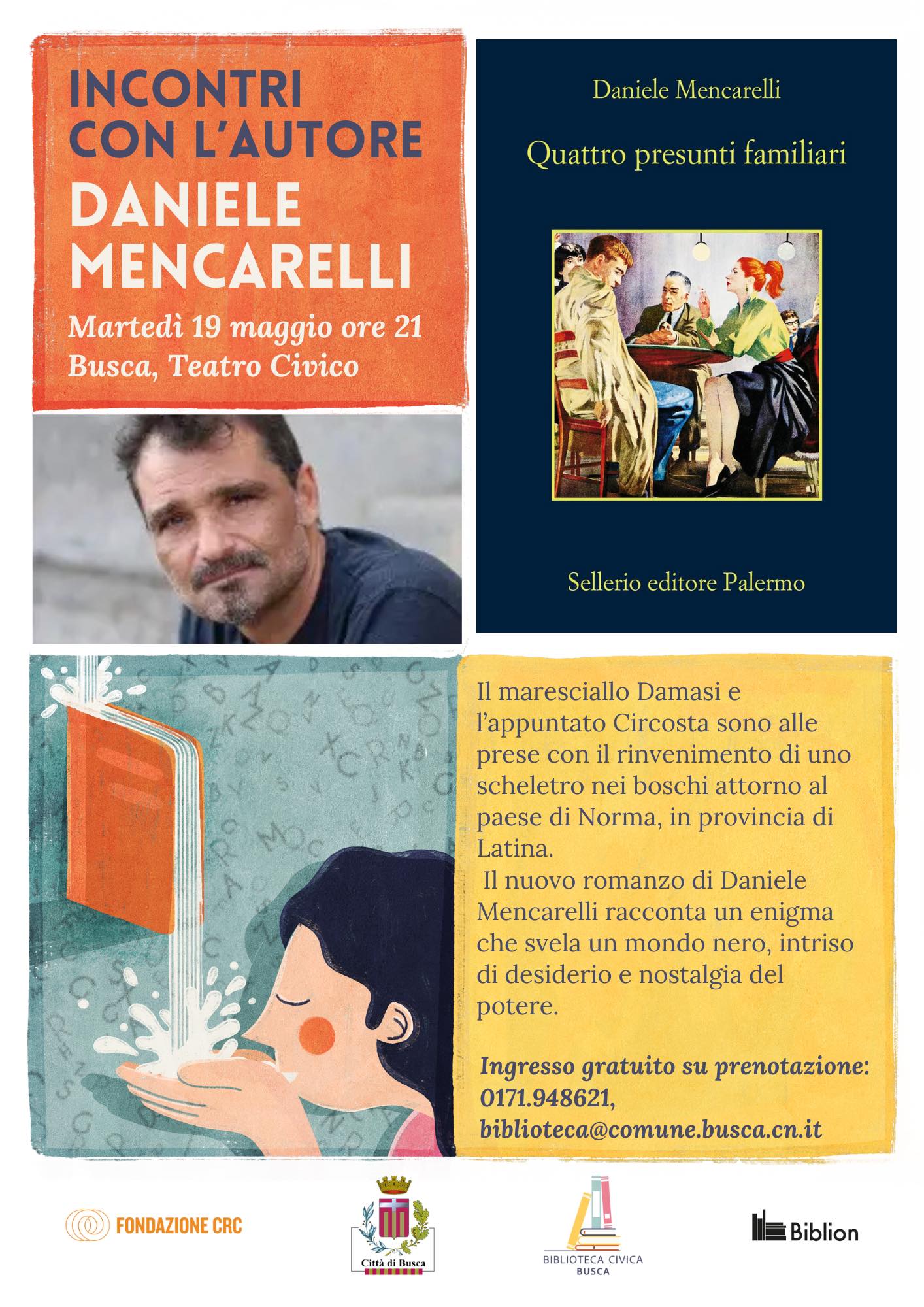 Daniele Mencarelli ospite a Incontri con l’Autore